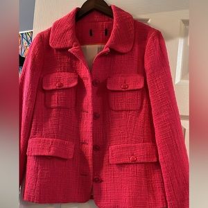 Pink Blazer J. Crew Wool Blend